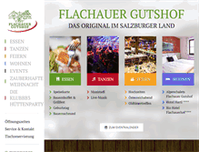 Tablet Screenshot of flachauer-gutshof.at